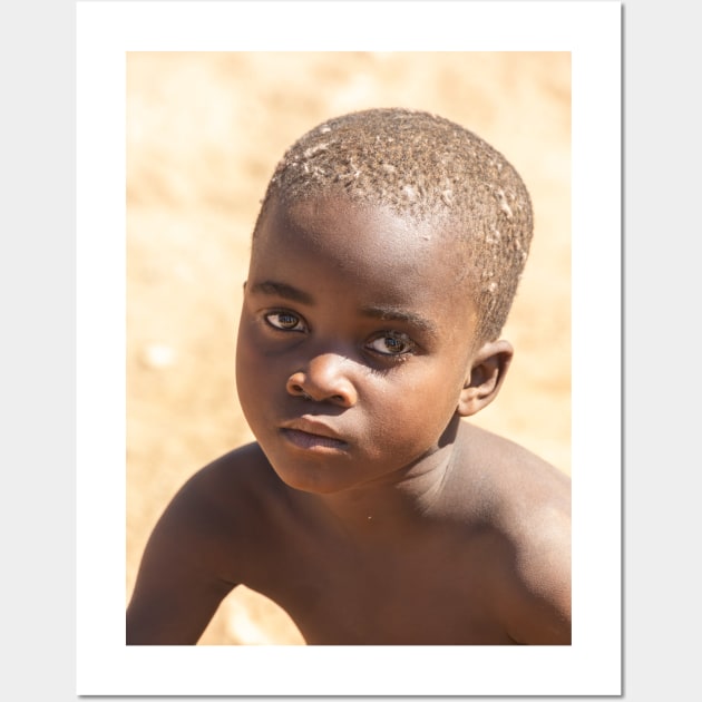 Namibia. Himba Tribe. Portrait of a Boy. Wall Art by vadim19